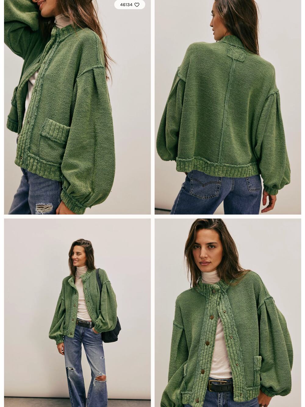 *Flawed* We The Free Cute In This Cardi | Frosty Spruce | Size XS